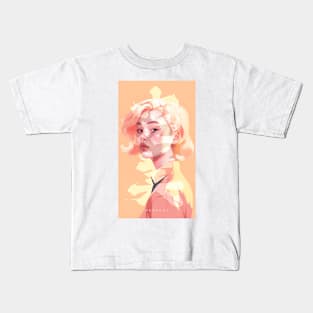 Ethereal Riso Lady: Grace in Print Kids T-Shirt